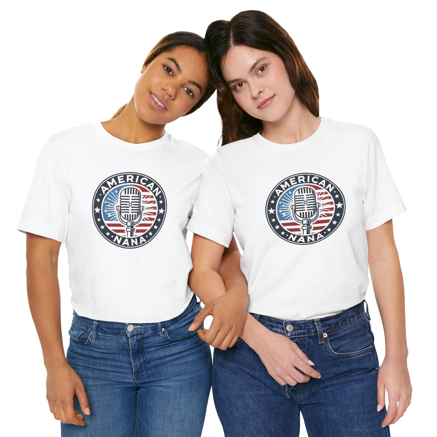 American Nana Podcast T-Shirt – Patriotic Faith & Freedom Tee
