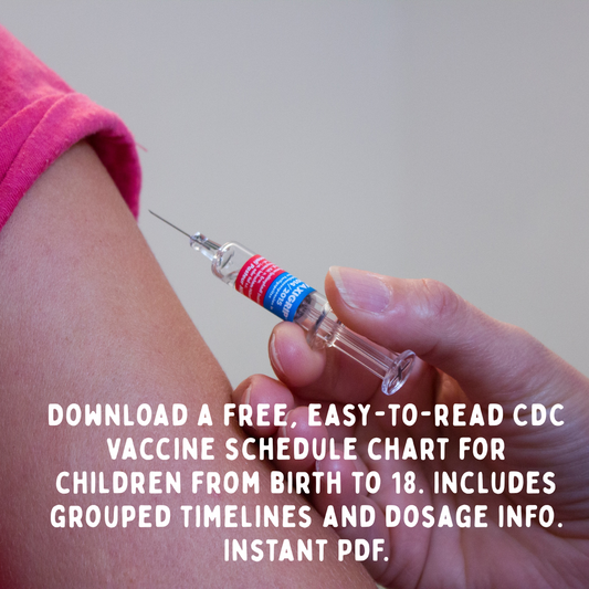 CDC Vaccine Schedule – Simplified Chart for Parents & Caregivers