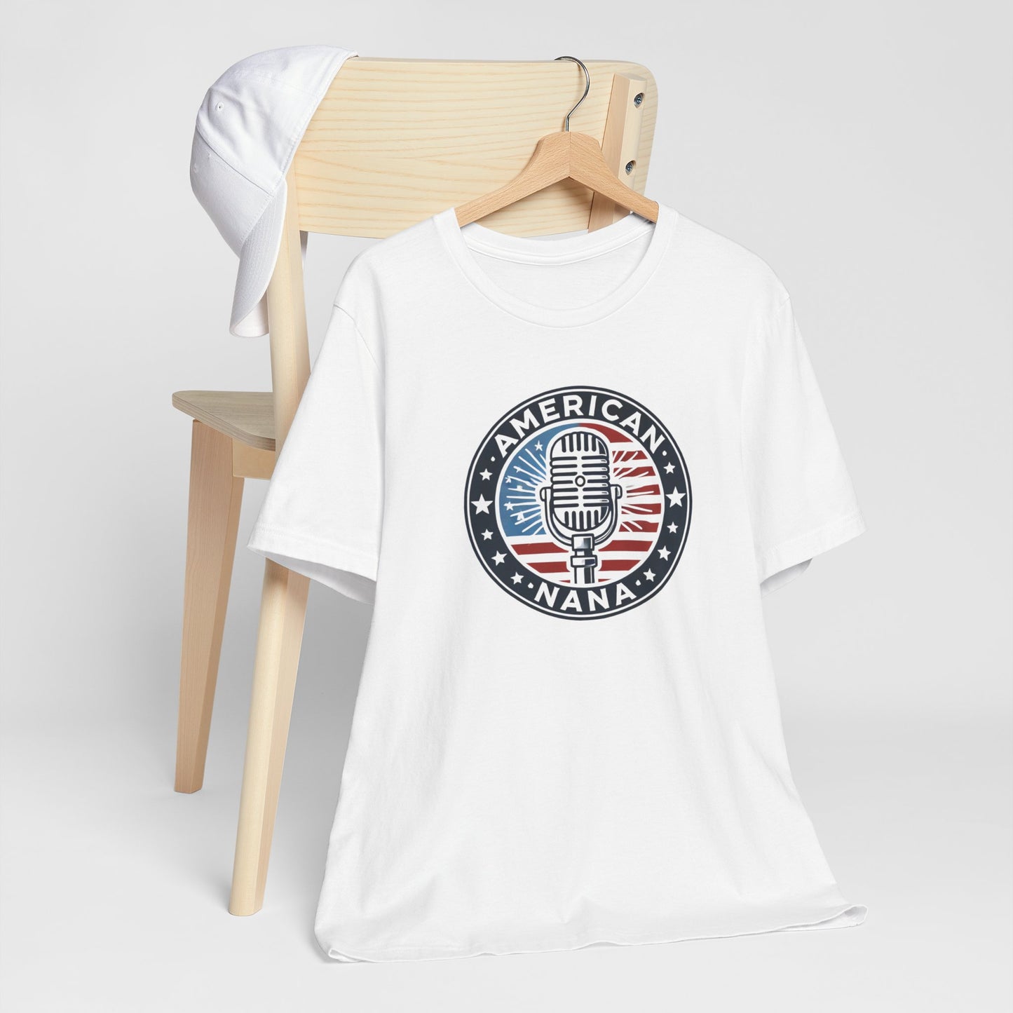 American Nana Podcast T-Shirt – Patriotic Faith & Freedom Tee