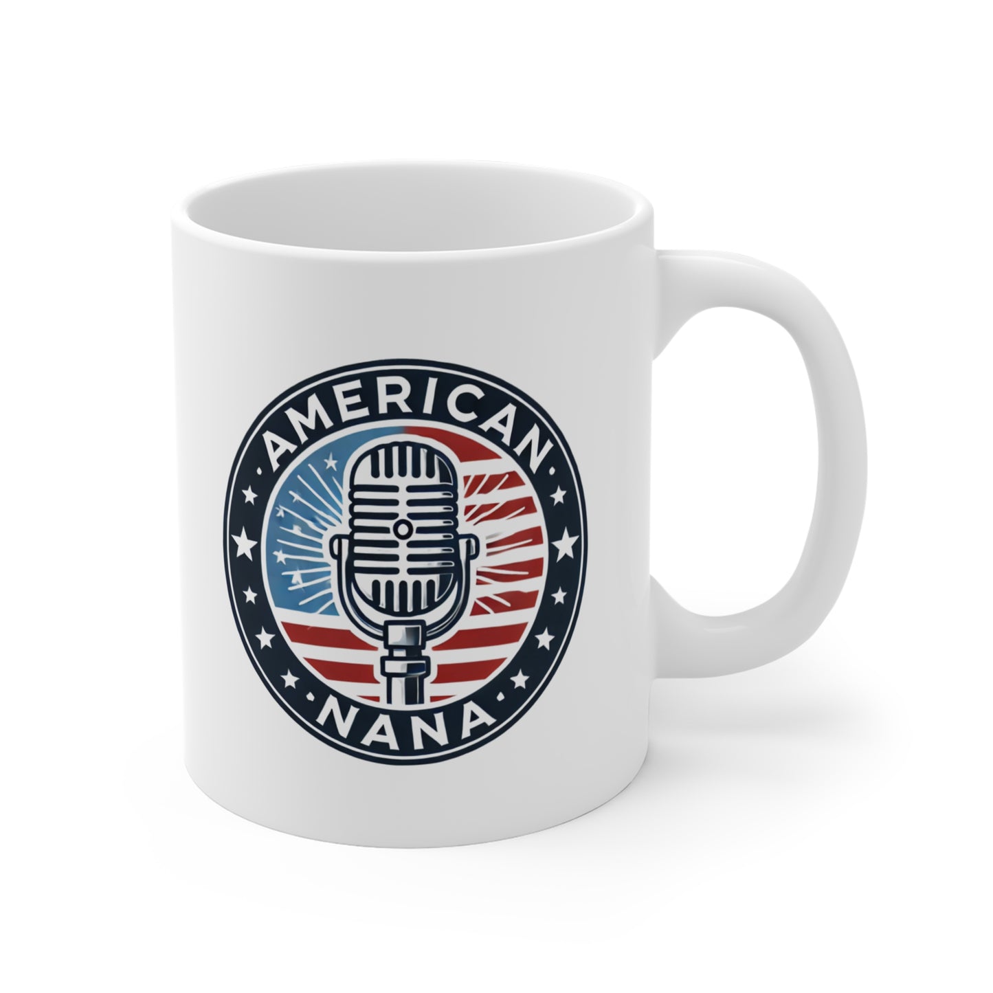 American Nana Podcast Mug – Truth, Wellness & The American Way