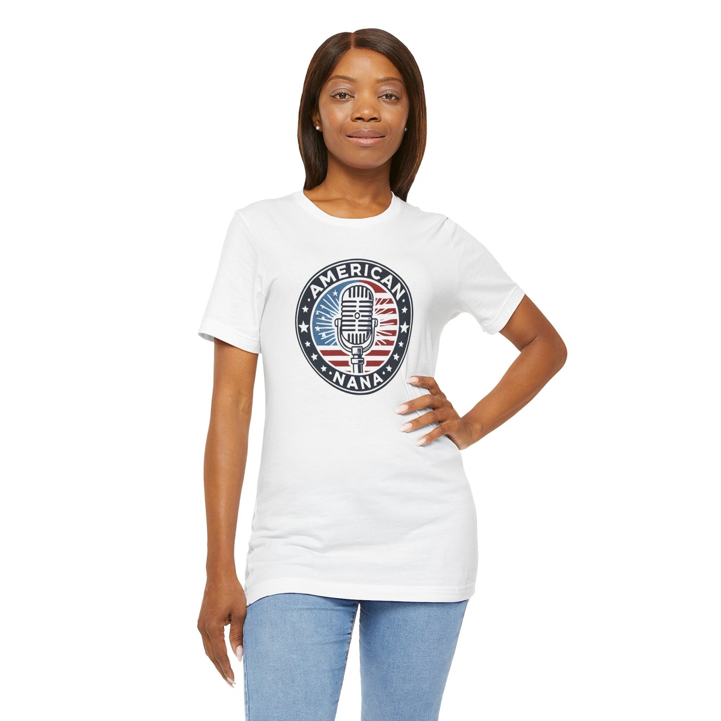 American Nana Podcast T-Shirt – Patriotic Faith & Freedom Tee